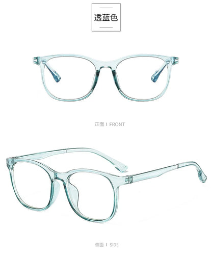 Transparent Computer Glasses Frame Women Men Anti Blue Light square Eyewear Blocking Glasses Optical Spectacle Eyeglass round