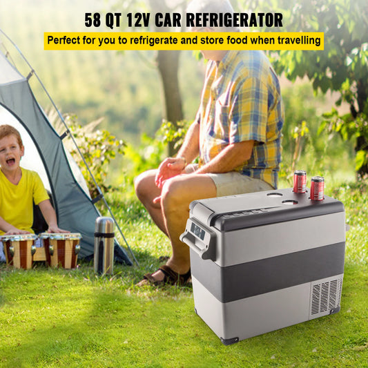 SucceBuy 20L22L35L45L55L Car Refrigerator Mini Fridge Freezer Portable Compressor Cooler 12/24V DC 110-240V Ice Box for Camping