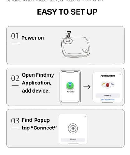 For Apple Find My Mini Bluetooth GPS Tracker Anti Lose Reminder Device Key Finder Kid Bag Wallet Car  Pet Dog Locator Smart Tag