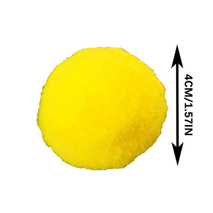 10/50/100Pcs Cats Polyester Plush Balls Interactive Play Training Toy Cat Toy Ball Creative Colorful Interactive Cat Chew Toys