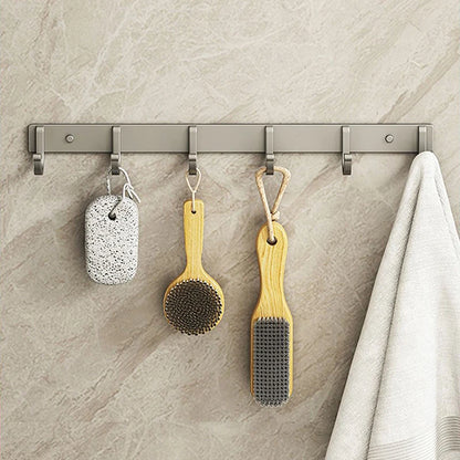 Modern Minimalist Kitchen Space Aluminum Coater Hook Hook Wardrobe Wall Mounted Row Hook Hook Clothes Coat Hook Bathroom