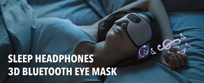 Premium Bluetooth Sleep Eye Mask Headphone - Blending 3D Sleep Headphone Innovation for Sound Sleep Bluetooth Eye Mask