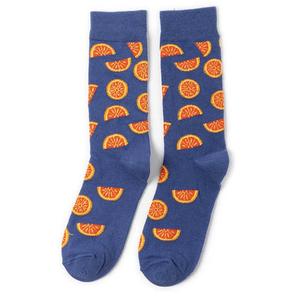 58 Style Food Theme Men Cartoon Socks Cotton Fruit Banana beer coffee bean doughnut sandwich hamburger sushi ice crea Long Socks