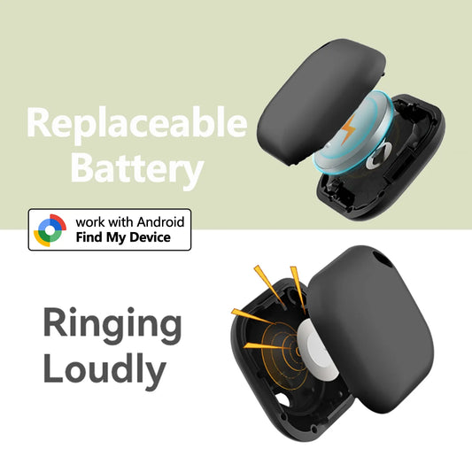 Smart Tracker Tag for Android device Google Find Hub App air tag Key Finder pet/bag tracker Google Certified Bluetooth Finder