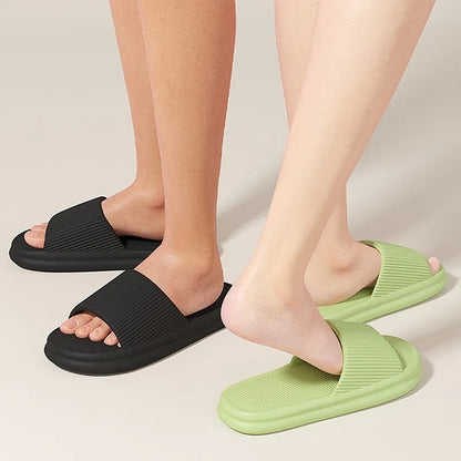2025 Summer Women's Solid Color Casual Simple Slipper, EVA Material, Comfortable Indoor/Outdoor Dual-use, Anti-Slip Design.
