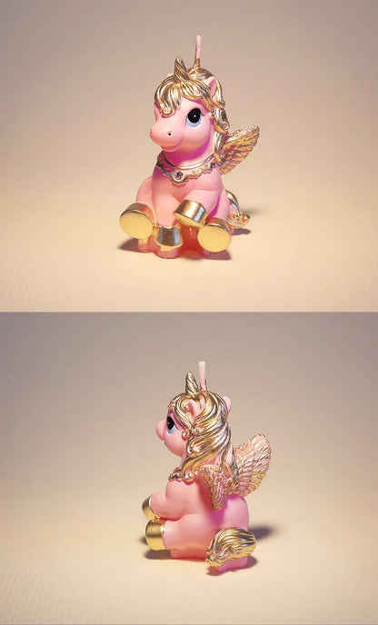 Little Unicorn Zodiac Candle Animal Children's Birthday Candle for Cake Decoration Unicorn Candle for Birthday Boys Kids Soy Wax