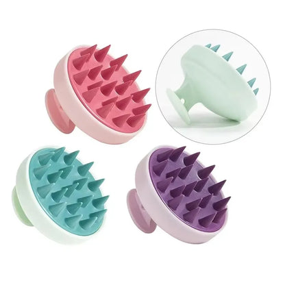 Silicone Shampoo Brush Scalp Antipruritic Massage Hair Washing Combs Body Cleansing Exfoliator Bathing Brushes Hairdressing Tool