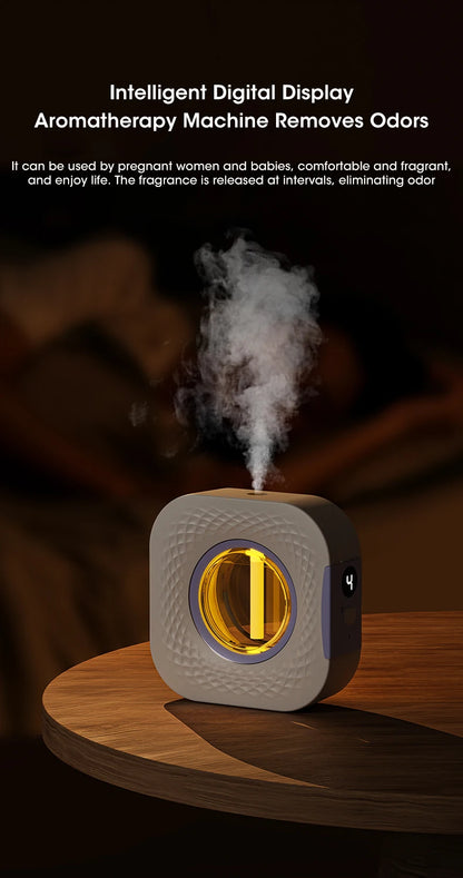 60 ㎡ Oil Aromatherapy Machine Air Purifying Diffuser Toilet Deodorization Fragrance Wall-mounted Humidifier Colorful Night Light