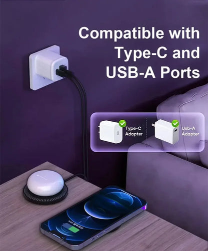 100W Magnetic Wireless Charger Dock for Magsafe iPhone 16-12 Samsung Xiaomi Mini USB A PD Fast Charging Pad Stand Mag Chargers
