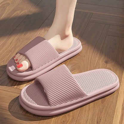 2025 Summer Women's Solid Color Casual Simple Slipper, EVA Material, Comfortable Indoor/Outdoor Dual-use, Anti-Slip Design.