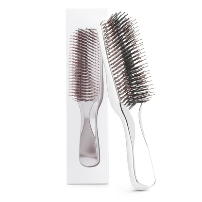 Japanese Premium Head Massager Scalp Brush Hair Massager Shampoo Brush Wet Plastic Detangling Brush Hair Cleaning Comb Rose Gold