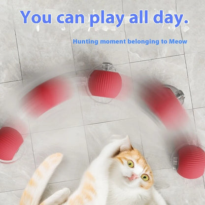 Automatic Rolling Ball with Tail Lamp USB Rechargeable Smart Interactive Cat Ball Toy for Cats Pet Dog accessories 고양이 장난감