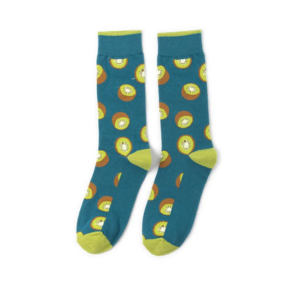 58 Style Food Theme Men Cartoon Socks Cotton Fruit Banana beer coffee bean doughnut sandwich hamburger sushi ice crea Long Socks
