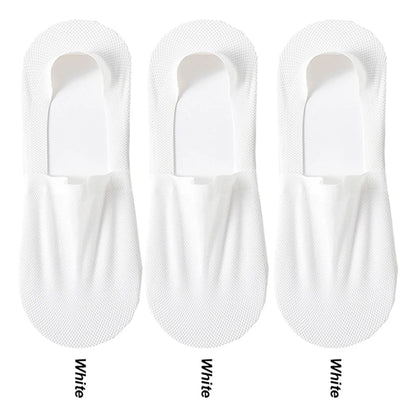 3Pair / Lot Men Boat Socks Fashion Summer Thin Invisible Sock Breathable Soft Casual Sox High Quality Elastic Mesh Sokken Meias