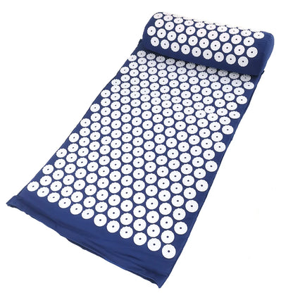 Massager Cushion Massage Yoga Mat Acupressure Relieve Pain Stress Back Body Pain Spike Mat Acupuncture Mat and Pillow Set