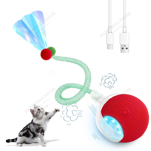 Speedy Tail 3.0 Smart Interactive Cat Toy with 3 Play Modes, Auto Moving Ball Toy for Indoor Bored Kitten & Adult Cats