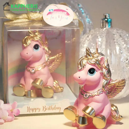 Little Unicorn Zodiac Candle Animal Children's Birthday Candle for Cake Decoration Unicorn Candle for Birthday Boys Kids Soy Wax