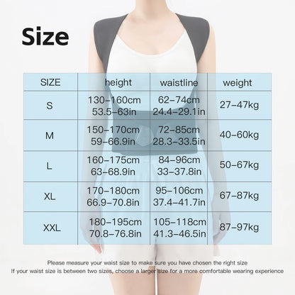 Posture Back Brace Adjustable Back Support Strap to Prevent Spinal Distortion and Hunchback Suitable for Men and Women