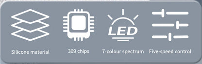 7 Color LED Face Mask with Neck Wireless Portable Red Light Therapy for Anti-Aging, Wrinkles, Skin Rejuvenation, Home Use