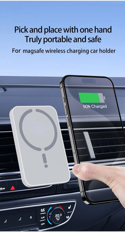 30W Magnetic Car Wireless Charger Sucker For Magsafe iPhone 12 13 14 15 16 Pro Max Air Vent Phone Holder Stand Fast Car Charging