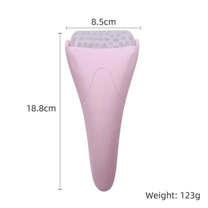 1PC Ice roller Massager, facial roller massage stick, ice compress care, cold compress roller, plastic handle facial massager -