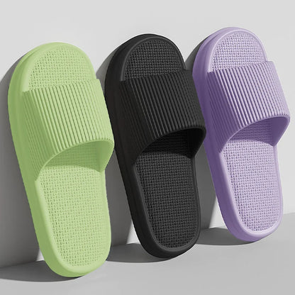 2025 Summer Women's Solid Color Casual Simple Slipper, EVA Material, Comfortable Indoor/Outdoor Dual-use, Anti-Slip Design.