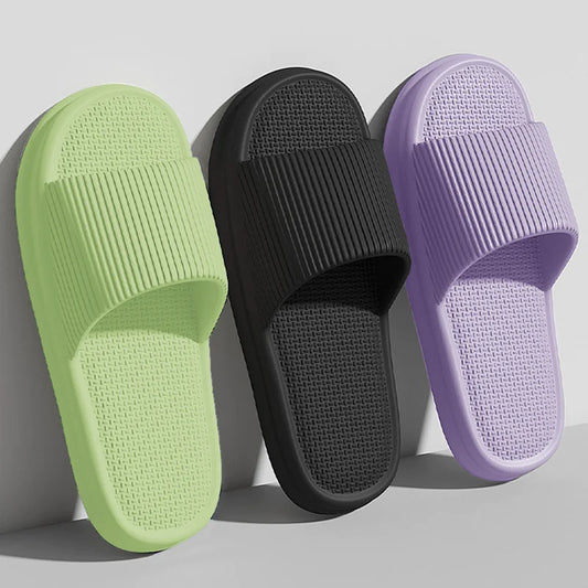 2025 Summer Women's Solid Color Casual Simple Slipper, EVA Material, Comfortable Indoor/Outdoor Dual-use, Anti-Slip Design.