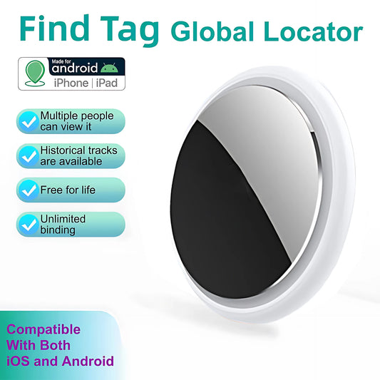 Mini GPS Tracker Smart Tag Compatible with iOS isearching Global Locator Anti-lost Finder for Car Pet Keys Wallet Suitcase iTag