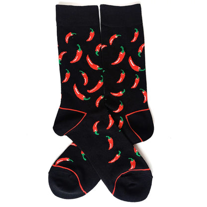 58 Style Food Theme Men Cartoon Socks Cotton Fruit Banana beer coffee bean doughnut sandwich hamburger sushi ice crea Long Socks