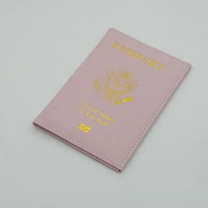 Personalised leather USA Passport Cover Customized Travel Passport holder American Wallet Covers for Passports Girls America