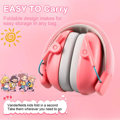 Children Kids Ear Protector Earmuffs Kids 27dB Hearing Protection Soundproof Headphone Safety Reduction Ear Muff Noise Cancellin