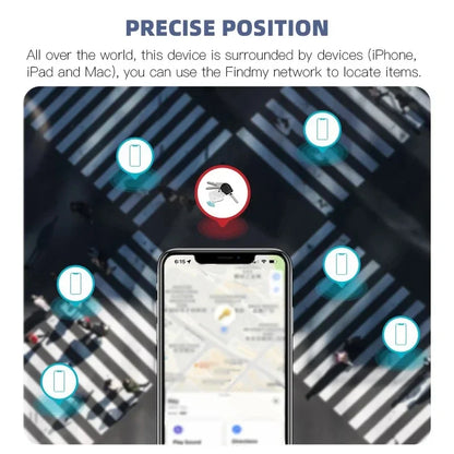 For Apple Find My Mini Bluetooth GPS Tracker Anti Lose Reminder Device Key Finder Kid Bag Wallet Car  Pet Dog Locator Smart Tag