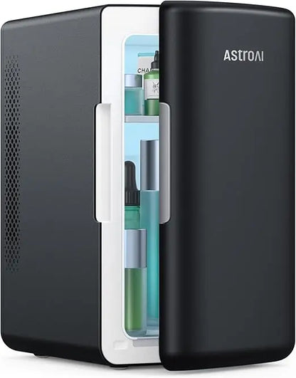 Mini Fridge 2.0 Gen, 6 Liter/8 Cans Makeup Skincare Fridge 110V AC/ 12V DC Portable Thermoelectric Cooler and Warmer Little Tin
