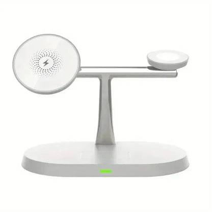 Phone Wireless Charger Desktop 3 IN 1 Magnetic For Magsafe iPhone 16 15 14 13 12 Samsung Apple/Galaxy Watch Fast Charging Dock