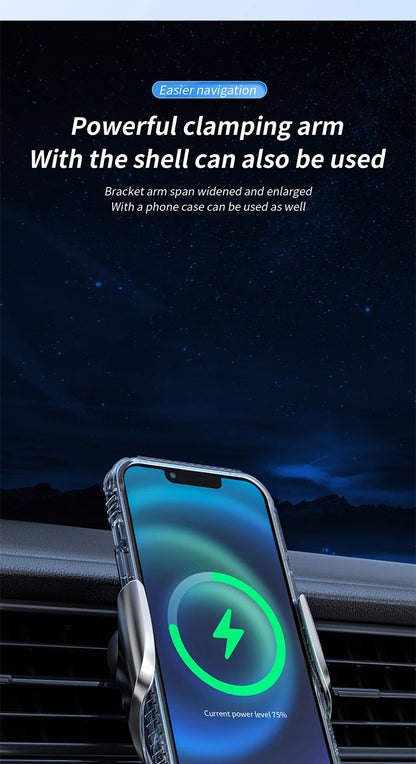 15W Car Wireless Charger Stand for iPhone 16 15 14 13 12 Pro Max Samsung 3 in 1 Magnetic Adapters Phone  Fast Charging Chargers