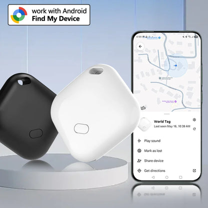 Smart Tracker Tag for Android device Google Find Hub App air tag Key Finder pet/bag tracker Google Certified Bluetooth Finder