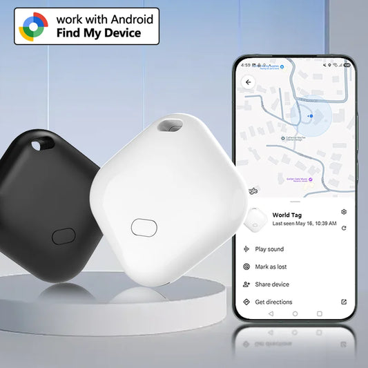 Smart Tracker Tag for Android device Google Find Hub App air tag Key Finder pet/bag tracker Google Certified Bluetooth Finder