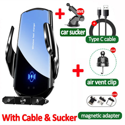 15W Car Wireless Charger Stand for iPhone 16 15 14 13 12 Pro Max Samsung 3 in 1 Magnetic Adapters Phone  Fast Charging Chargers