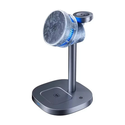 TEC Cooling Qi2 3 in 1 Magnetic  Wireless Charger Stand 15W Fast Charging for Iphone 16 15 14pro Max, Airpods,iwatch Series