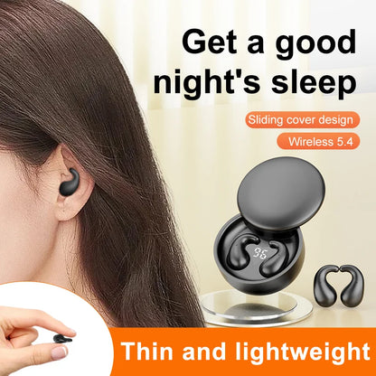SK28 Ultra-thin Sleeping Headphones 5.4 Wireless Bluetooth Headset Invisible Earbuds Hidden In Ear Sports Earphones Waterproof
