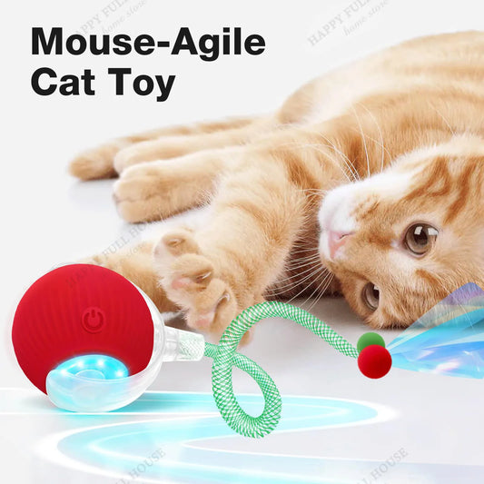 Speedy Tail 3.0 Smart Interactive Cat Toy with 3 Play Modes, Auto Moving Ball Toy for Indoor Bored Kitten & Adult Cats