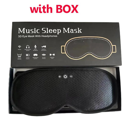 3D Wireless Sleeping Headphones Blindfold Soft Washable Bluetooth5.4 Music Headset Eyemask Handsfree Call Earphones Adjustable