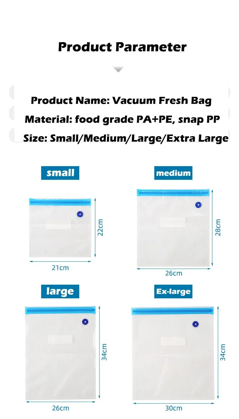 Vacuum Sealed Food Storage Box, Clear Fresh-Keeping Box, Capacity Food Dispenser, Transparent Container with Vacuum Pump