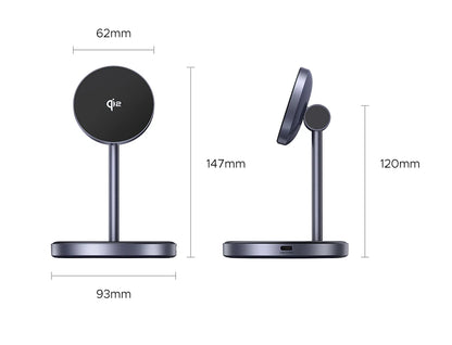 UGREEN Qi2 25W Magnetic Wireless Charger Stand Charging Holder For iPhone 16 15 Pro Max/AirPods Fast Charger for MagSafe