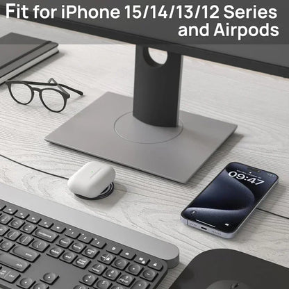 PD 30W Magnetic Wireless Charger Pad For Macsafe iPhone 16 15 14 13 12 Pro Max X XS XR 8 Plus USB C Fast Charging Dock Station