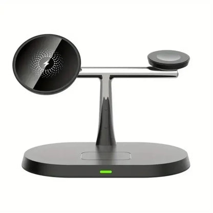 Phone Wireless Charger Desktop 3 IN 1 Magnetic For Magsafe iPhone 16 15 14 13 12 Samsung Apple/Galaxy Watch Fast Charging Dock