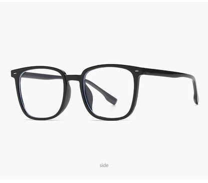 Black Computer Glasses Frame Women Men Anti Blue Light Square Rectangle Eyewear Blocking Glasses Optical Spectacle Eyeglass