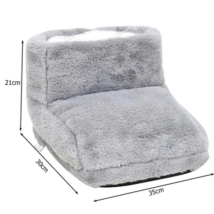 Electric Foot Warmer Foot Heating Pad USB Charging Household Foot Heater Washable Double Feet Slippers for Home Bedroom Sleeping