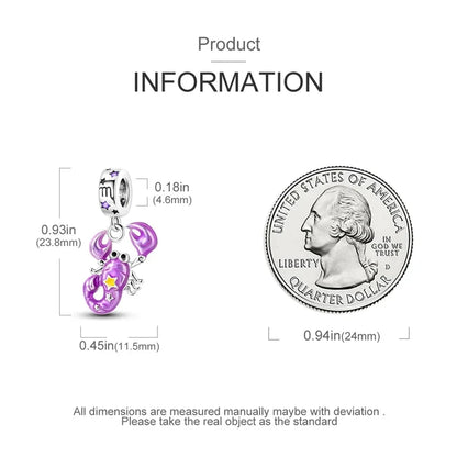 Zodiac Signs Original Charms 925 Sterling Silver Glow in Dark Pendants Beads Fit Bracelet DIY Jewelry Birthday Gift for Women