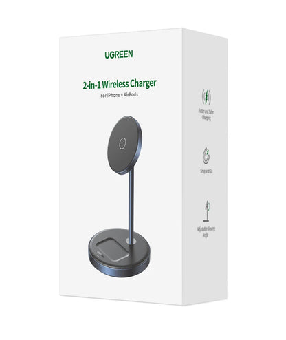UGREEN Qi2 25W Magnetic Wireless Charger Stand Charging Holder For iPhone 16 15 Pro Max/AirPods Fast Charger for MagSafe